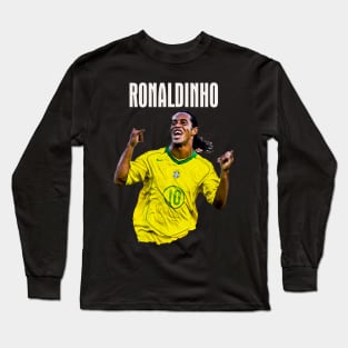 Ronaldinho Painted Art Long Sleeve T-Shirt